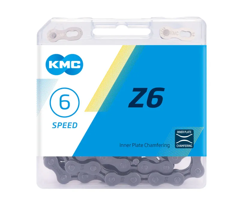 KMC, Z6, Chain, Speed: 5/6, 7.3mm, Links: 116, Grey