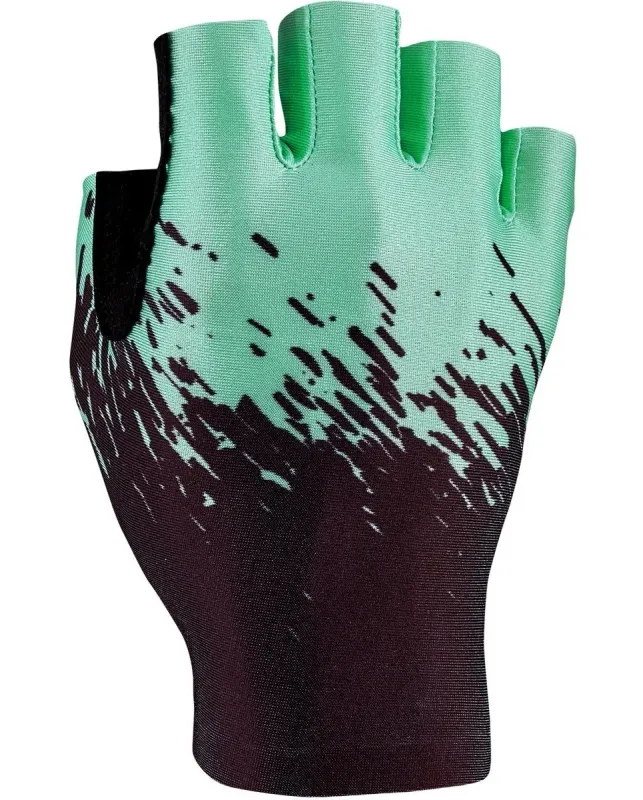 Supacaz SupaG Short Road Gloves, Black/Celeste, Large