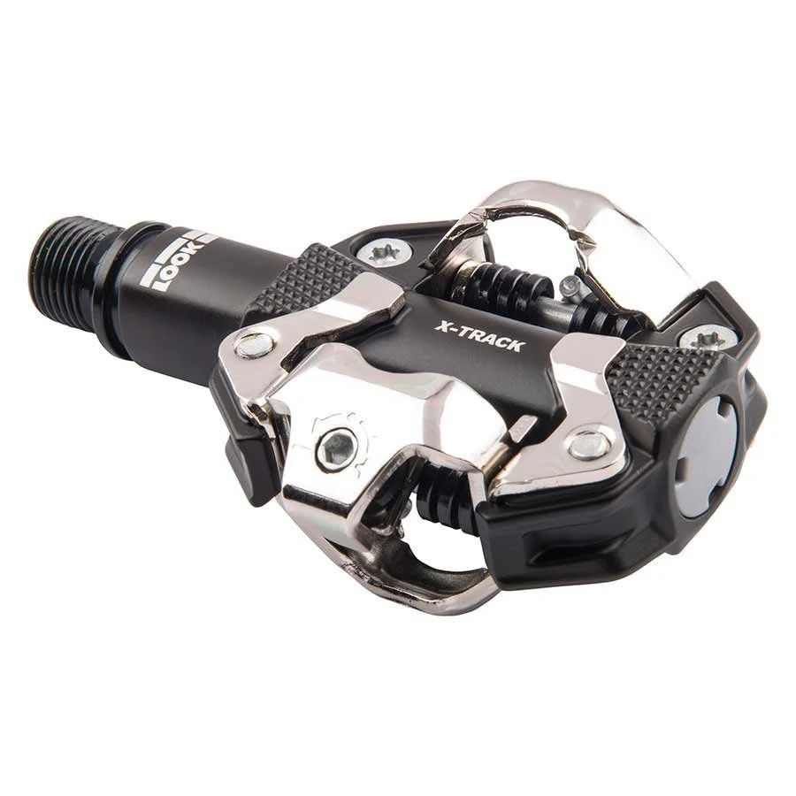 Look, X-Track, MTB Clipless Pedals, Aluminum body, Cr-Mo axle, 9/16'', Black