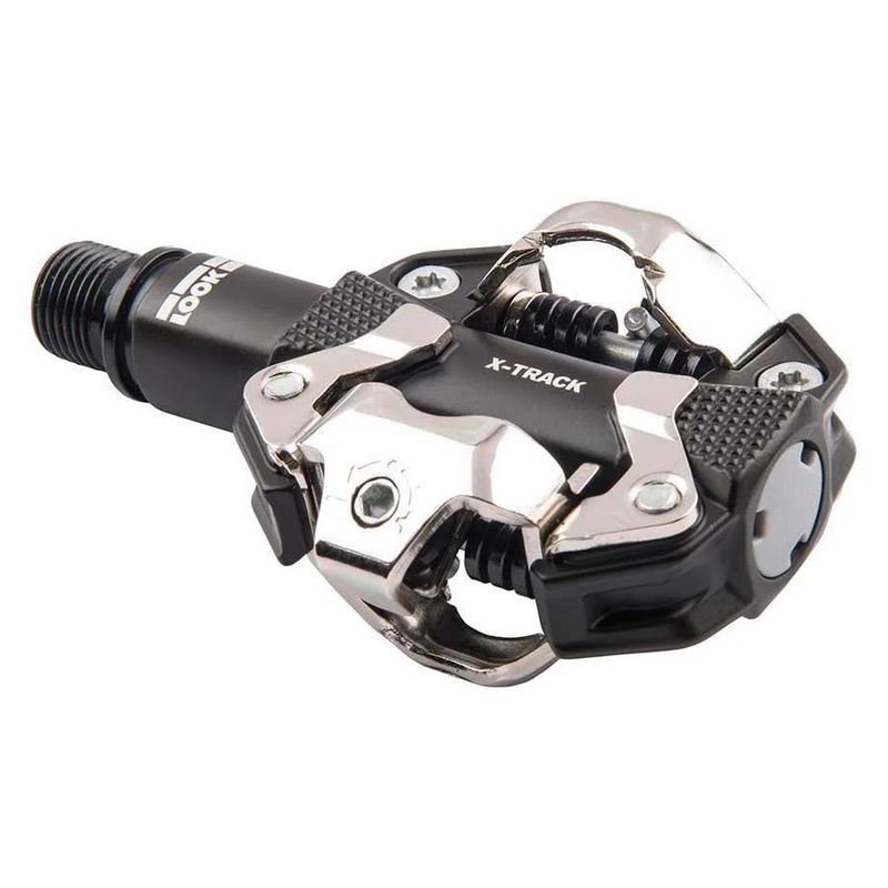 Look, X-Track, MTB Clipless Pedals, Aluminum body, Cr-Mo axle, 9/16'', Black