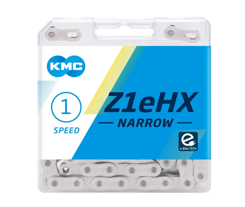 KMC Z1eHX Narrow Chain - Single Speed 3/32", 112 Links, Silver