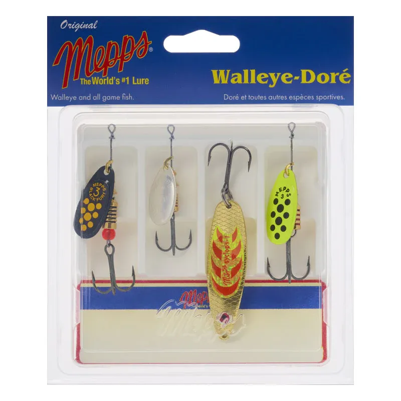 Mepps 4pk Walleye Kit