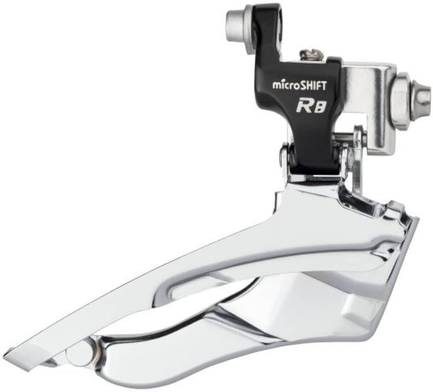 microSHIFT R8 Front Derailleur 7/8-Speed Triple, 50/39/30T, 31.8/34.9 Band Clamp, Shimano Compatible