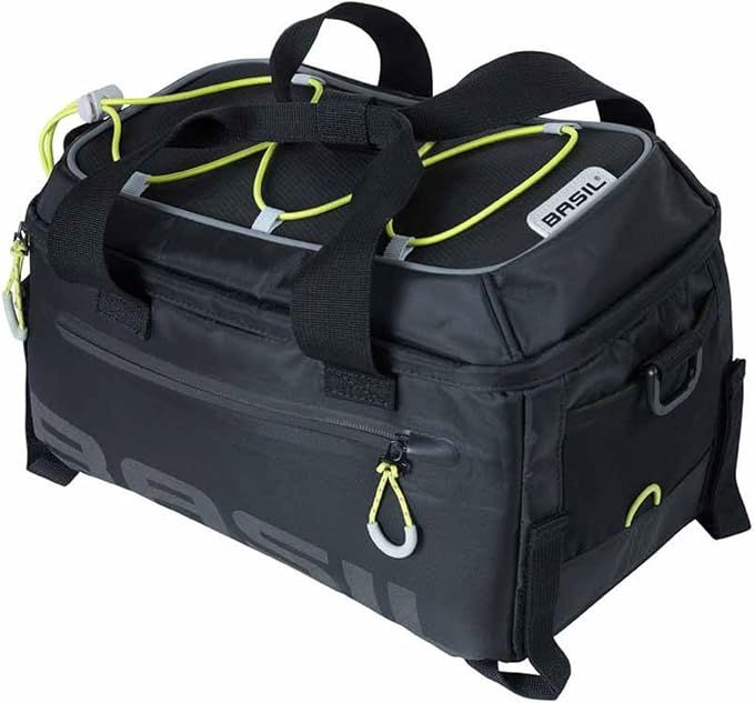 Basil, Miles MIK, Trunk Bag, 7L, Black/Lime