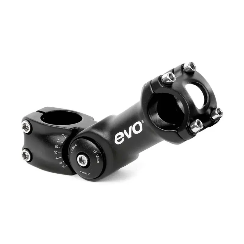 EVO, Compact, Stem, Diameter: 31.8mm, Length: 95mm, Steerer: 1-1/8'', Black