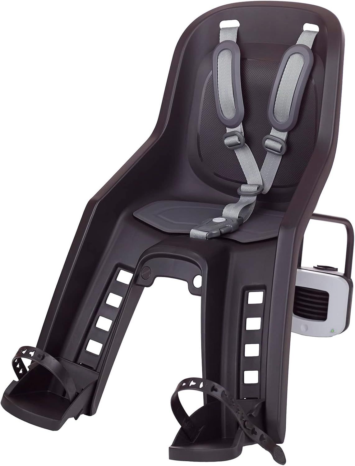 Polisport, Bubbly Mini + FF, Baby Seat, On frame, Black/Dark Grey, Black