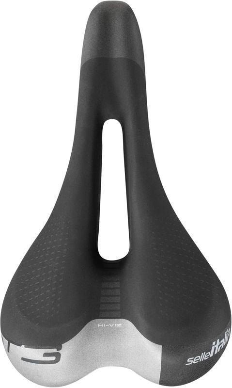 Selle Italia, ST 3 SuperFlow, Saddle, 270 x 160mm, 406g, Black/Hi-Viz
