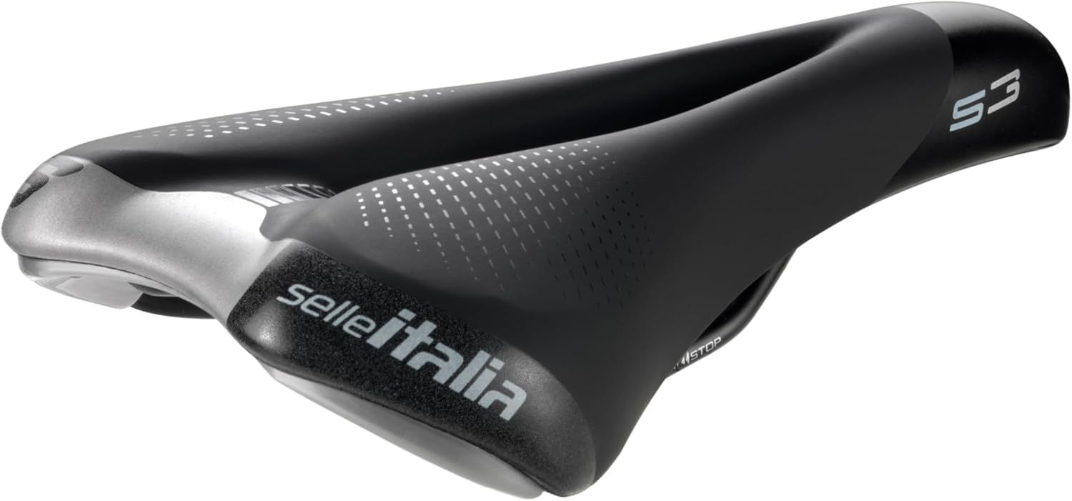 Selle Italia, S 3 Flow, Saddle, 272 x 140mm, 365g, Black/Hi-Viz