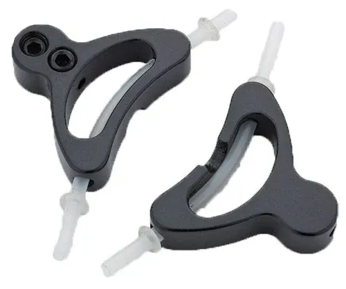 Jagwire Alloy Straddle Cable Carrier Black Pair