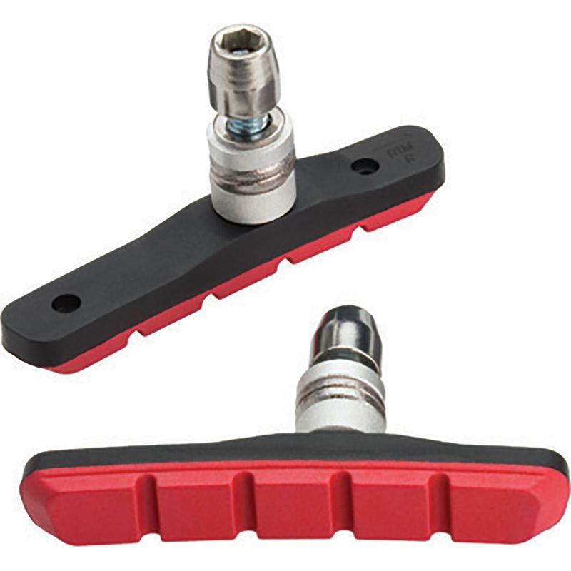 Jagwire, Mountain Sport, V-brake pads, Wet weather, Red/Black, Pair