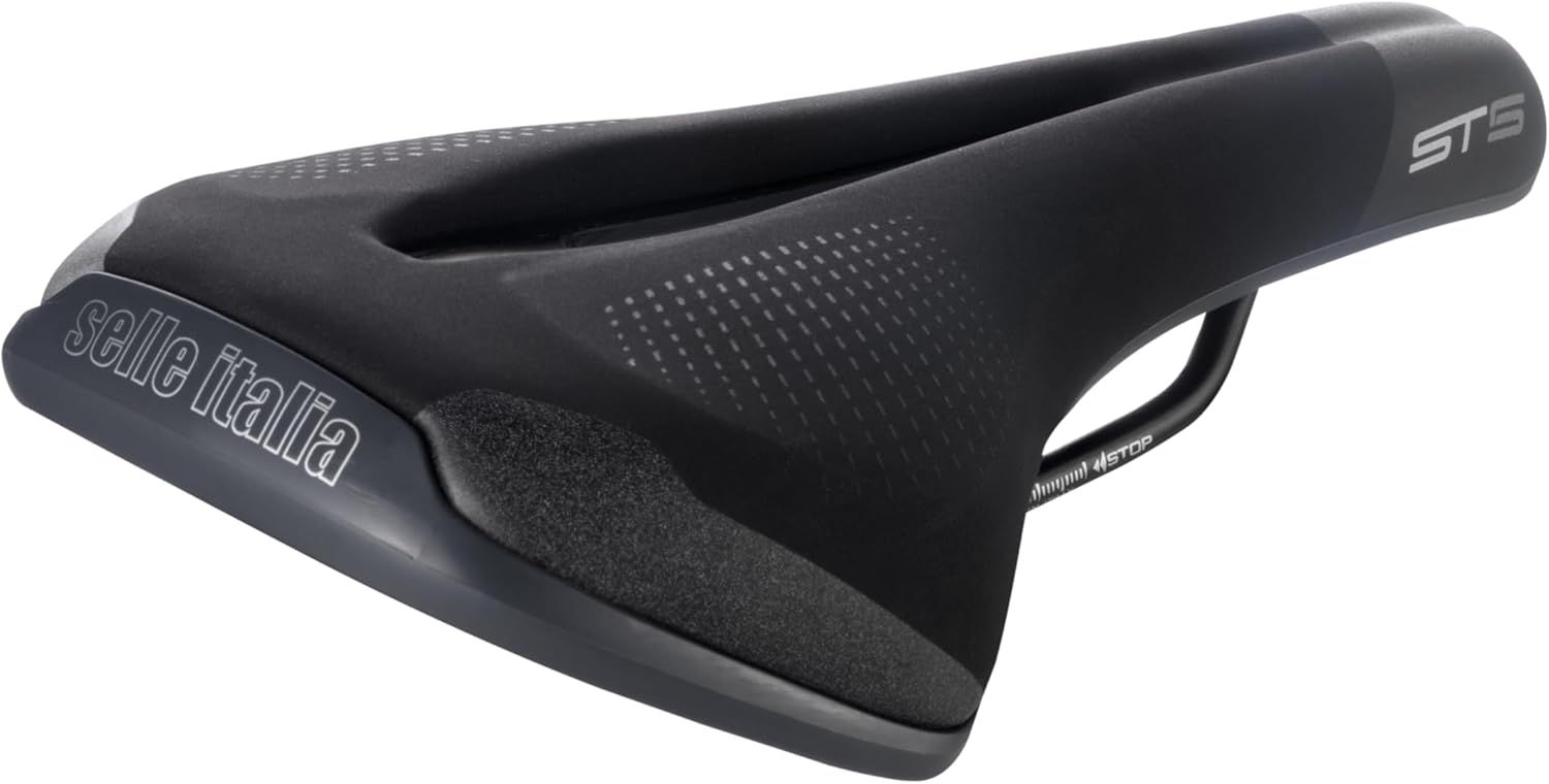 Selle Italia, ST 5 Flow, Saddle, 276 x 155mm, 396g, Black/Hi-Viz