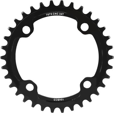 SRAM, 33T, 10 sp, BCD 104mm, 4-Bolt, Middle Chainring, For 22/33/44, Aluminum, Black, 11.6215.188.290