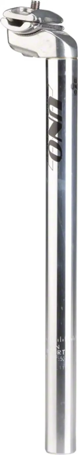 Kalloy Uno Straight Seatpost 25.4 x 350mm Silver