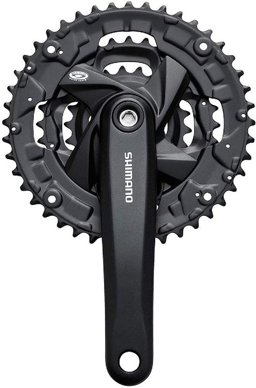 Shimano, FC-M371, Crankset, 9 sp., 170mm, 22/32/44T, BCD:64/104mm, Square, 50mm, Black