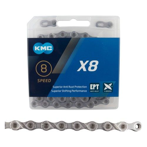 KMC X8 EPT Chain - 6 7 8-Speed 116 Links Gray