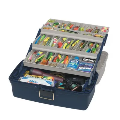 Plano 613306 Large 3 Tray Box Blue/Silver