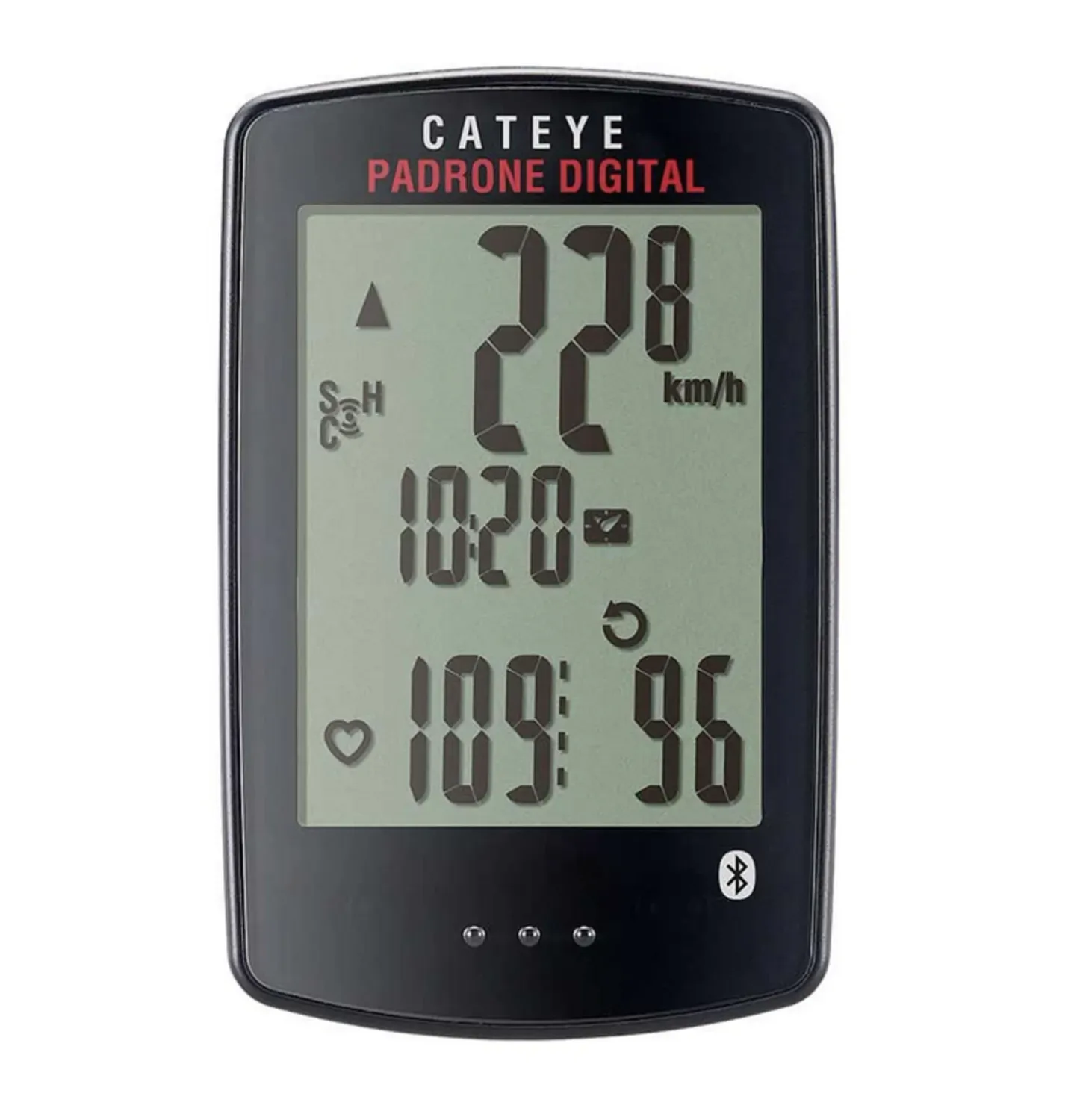 CatEye, Padrone Digital, Computer, GPS: No, HR: Optional, Cadence: Optional, Black