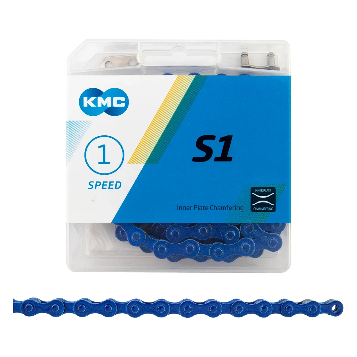 KMC, S1, Chain, Speed: 1, 1/8", Blue