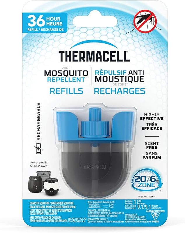 Thermacell ER136CA Rechargeable Mosquito Repellent Refills 36 Hrs