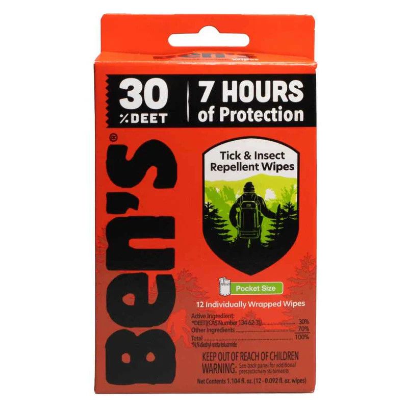 Ben's 30 Tick and Insect Repellant Wipes