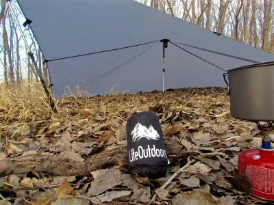 Lite Outdoors 10x12 Silnylon Tarp Grey