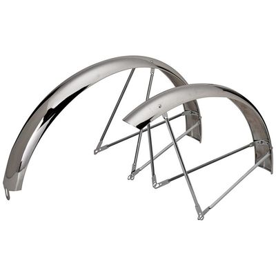 Wald Fender Set, 26" x 2-2 1/8", Silver