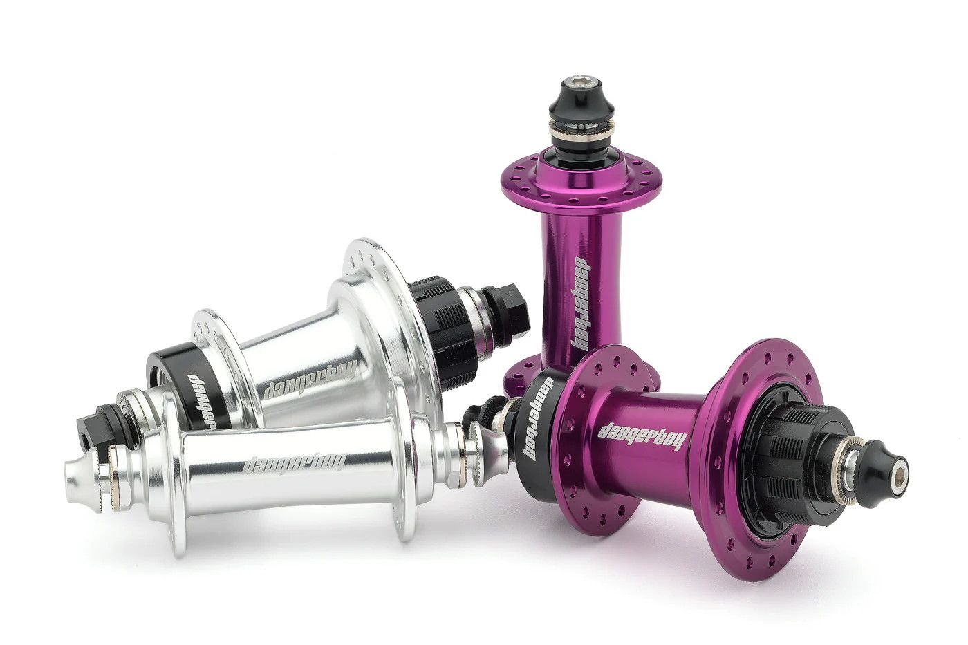 Dangerboy Hub Set (Disc Compatible) - Pro 36h, Silver