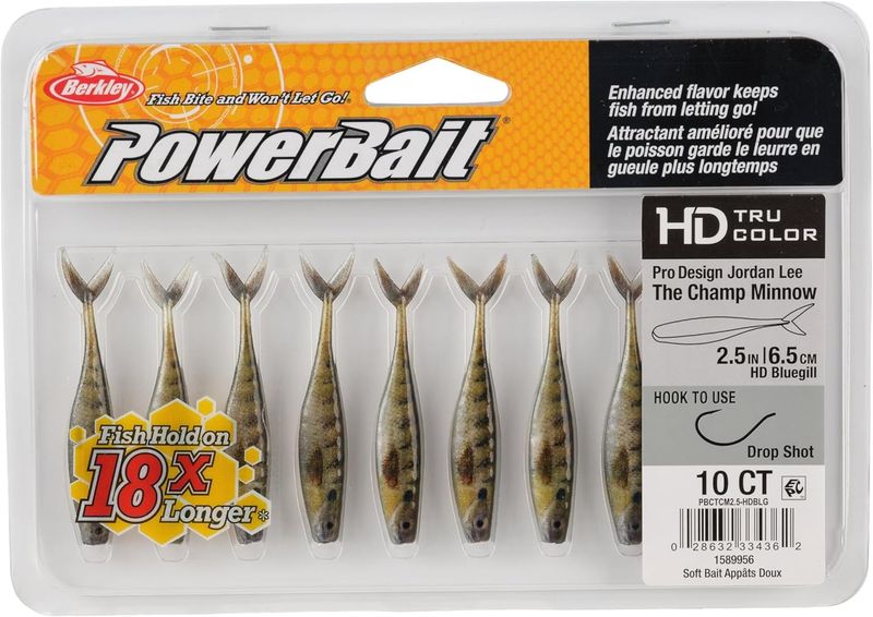 Berkley Powerbait Champ Minnow, Soft Bait