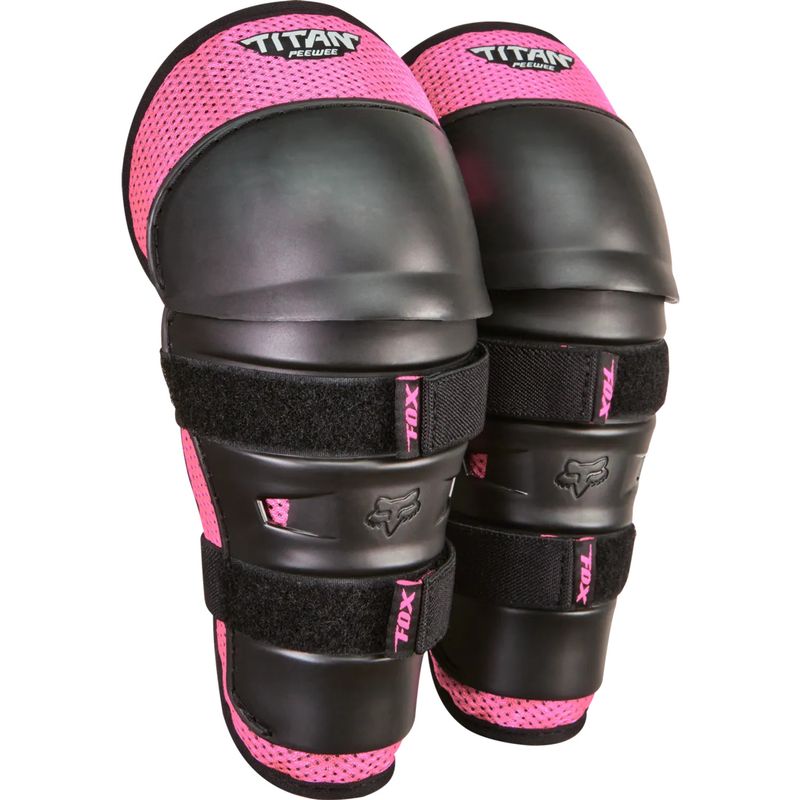 Fox Peewee Titan Knee/Shin Guard Black/Pink