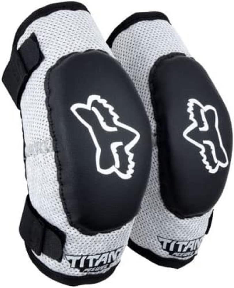 Fox Peewee Titan Elbow Guard Black/Silver ML