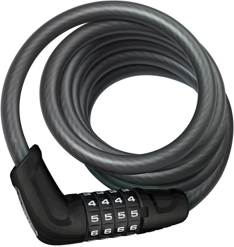 Abus, Tresor 6512C, Cable Lock, Combo, 12mm, 180cm, 5.9', Black