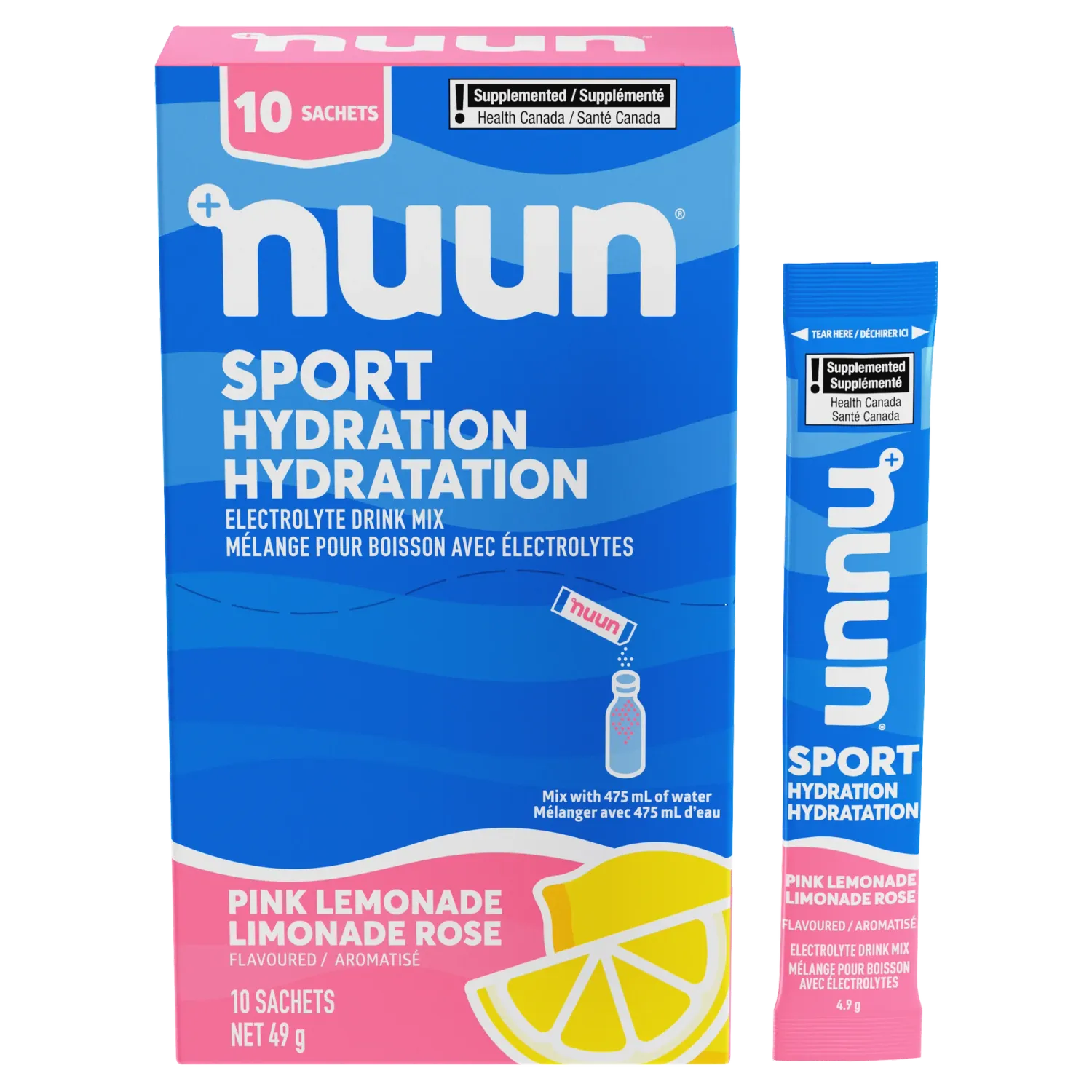 Nuun, Sport, Drink Mix, Pink Lemonade