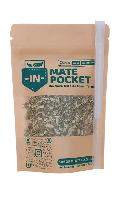 TERERÉ MATE IN POCKET SABOR MENTA BLACK
