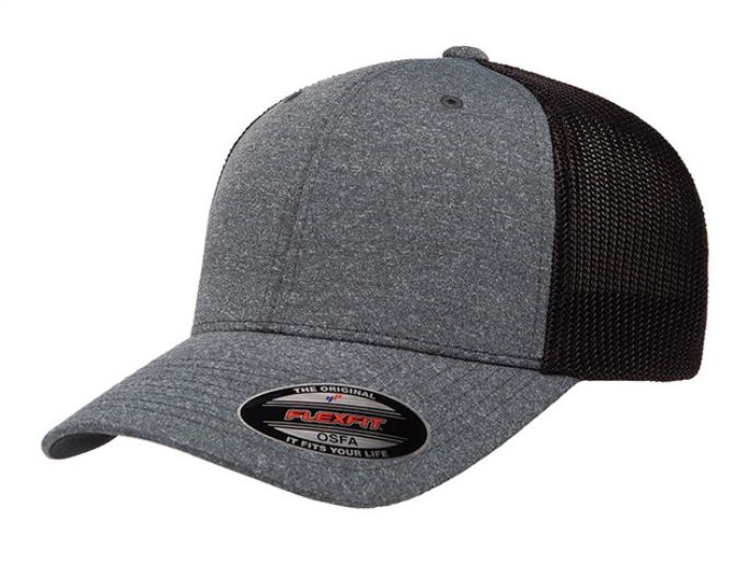 FLEXFIT HAT MESH DK GRY/BLK