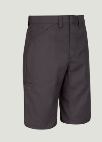 RED KAP MENS LIGHTWEIGHT CREW SHORTS CHARCOAL 13&quot;