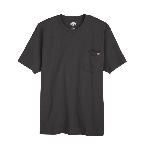 SHORT SLEEVE HEAVYWEIGHT TEE W/POCKET CHARCOAL-WS50CH