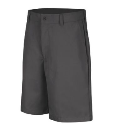 MEN&#39;S PLAIN FRONT SHORT CHARCOAL-PT26CH