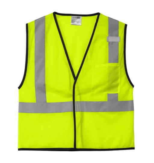 CLASS 2 ECONOMY MESH ONE-POCET VEST YELLOW-CSV100YL