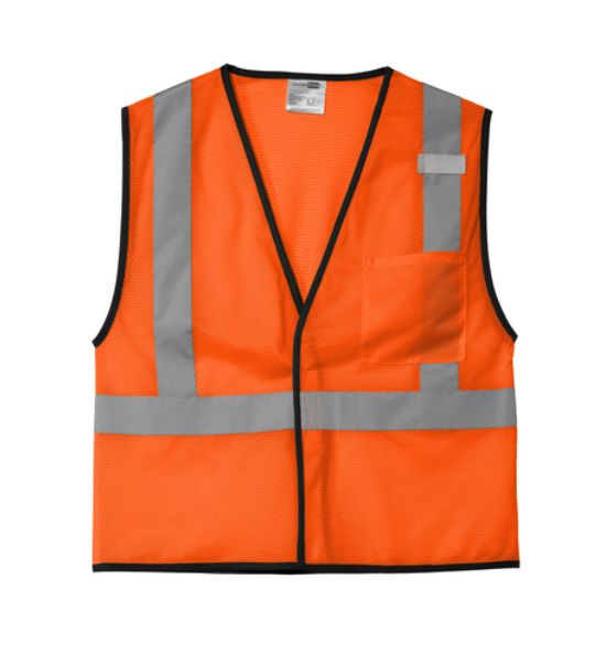 CLASS 2 ECONOMY MESH ONE-POCET VEST ORANGE-CSV100OR