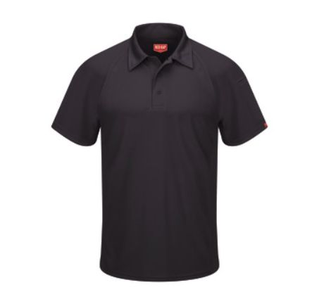MENS ACTIVE PERFORMANCE POLO NO POCKET BLACK- SK92BK