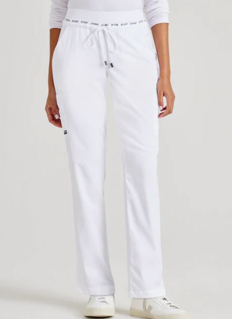 SERENA 7-PKT MID-RISE TAPPERED LEG WOMENS SCRUB PANT-GRSP526