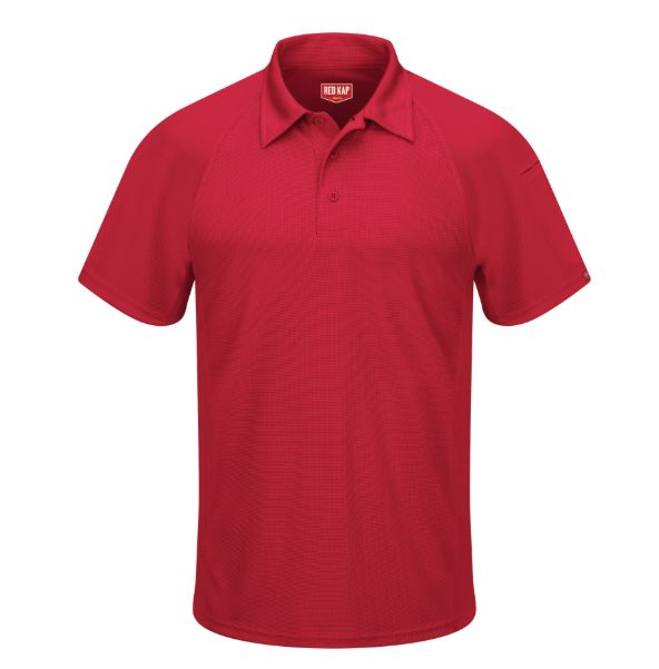 MENS ACTIVE PERFORMANCE POLO NO POCKET RED-SK92RD