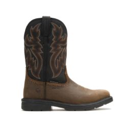 RANCHER LEVEL PULL ON WATERPROOF STEEL TOE BLK/BRN-W251043