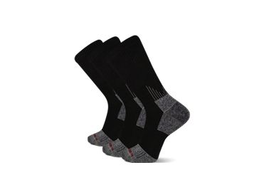 WOLVERINE BUILT WICK STRONG CREW SOCKS 3PK-WWM40013C3