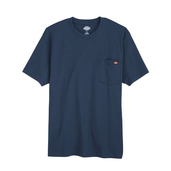 SHORT SLEEVE HEAVYWEIGHT TEE W/POCKET DARK NAVY-WS50DN