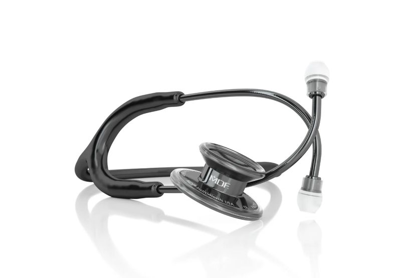 MD ONE- ADULT STETHOSCOPE BLACK/BLACK PEARL NOIRE-MDF777PN11