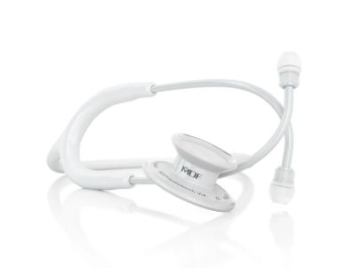 MD ONE- ADULT STETHOSCOPE WHITE / WHITE OUT- MDF777WO