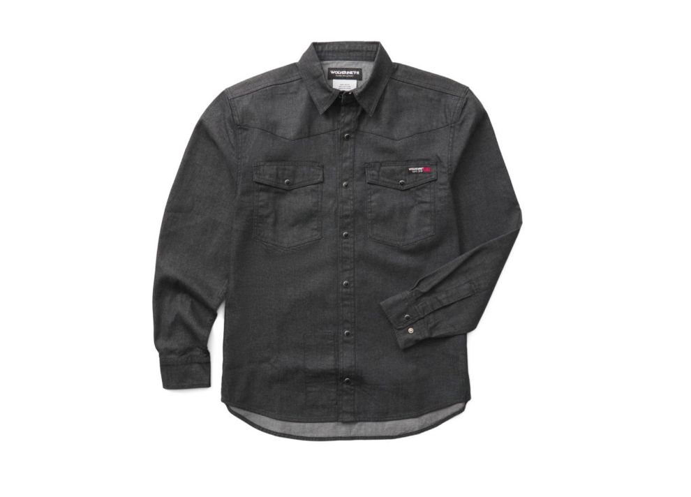 FR DENIM RANCHER BUTTON UP SHIRT BLACK-W1214050-003