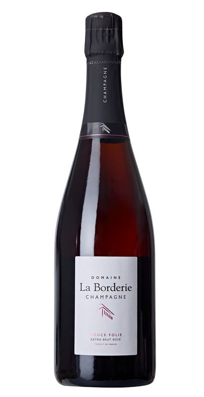Domaine La Borderie &#39;Douce Folie&#39; Rosé Extra Brut, Champagne, France
