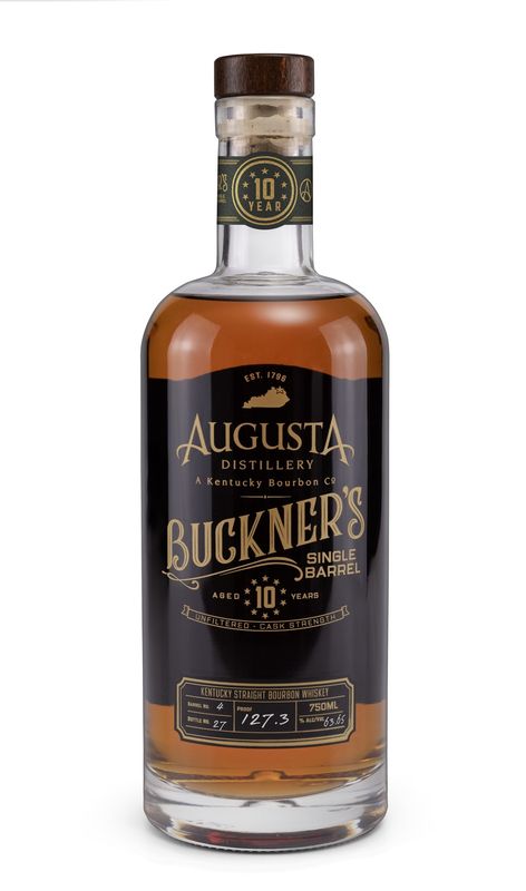 Augusta Distillery 10yr &#39;Buckner&#39;s&#39; Single Barrel Unfiltered Cask Strength Straight Bourbon